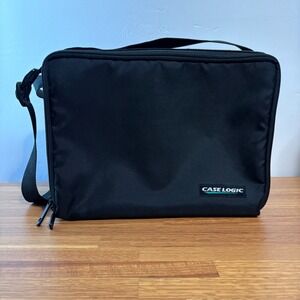 Case Logic Black 30 CD Carry Case Bag Storage with Shoulder Strap Pre-Owned